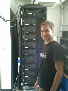 Lukas and Cluster in a basement of NBI main building.