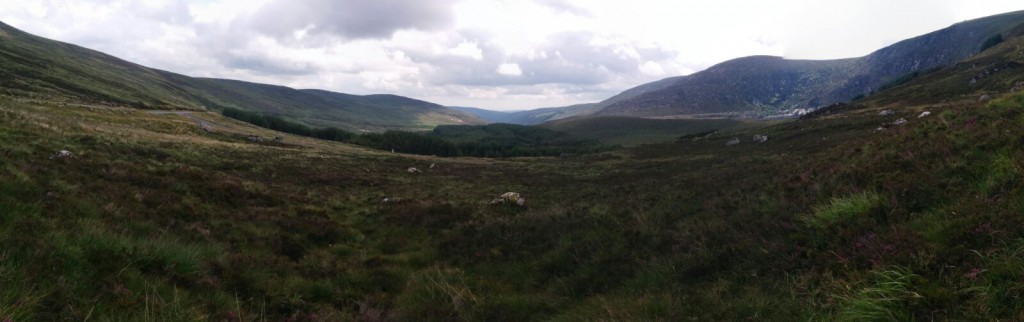 Overview at the top of Wicklow National Park