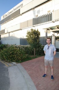 Me in front of the Cyprus Institute