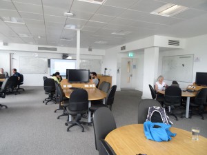 The lecture room at EPCC where the training took place