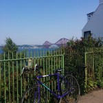 Cycling to Queensferry.