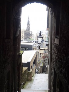 Look through one of the closes branching off the Royal Mile