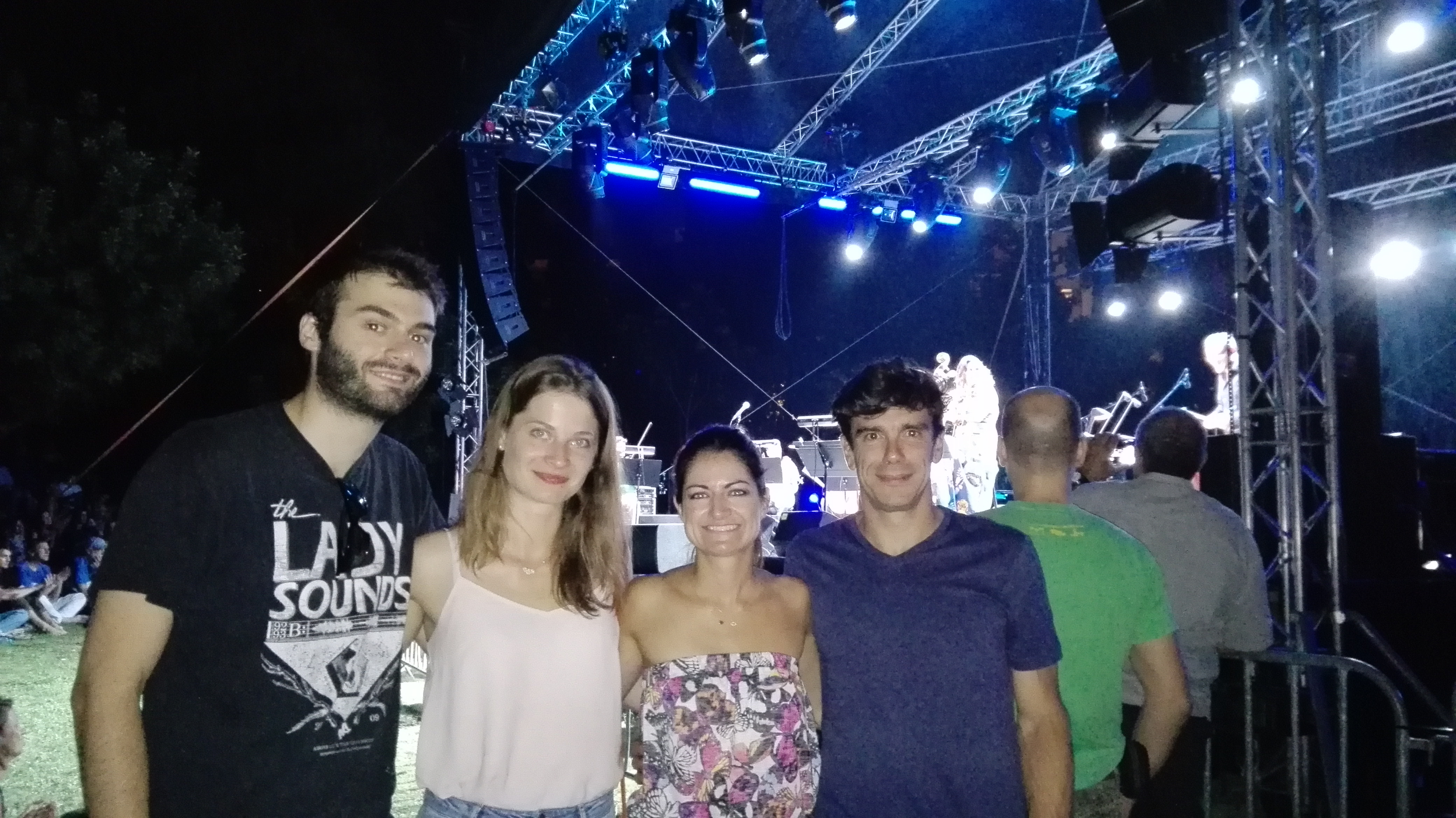 Bossa nova in Megaro Moussikis. From left to rigt: Juan Eiros, Samanta Makurat, Dr. Zoe Cournia and Dr. Ioannis Liabotis.