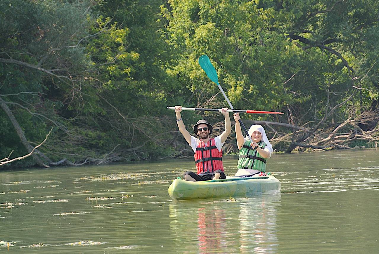 Canoeing in Little Danube